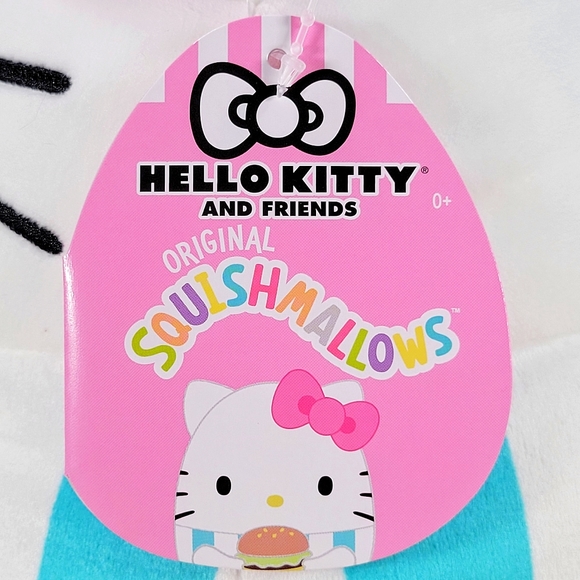 Squishmallow Hello Kitty with Cheeseburger 10" UltraSoft Stuffed Sanrio Plush - Picture 5 of 6